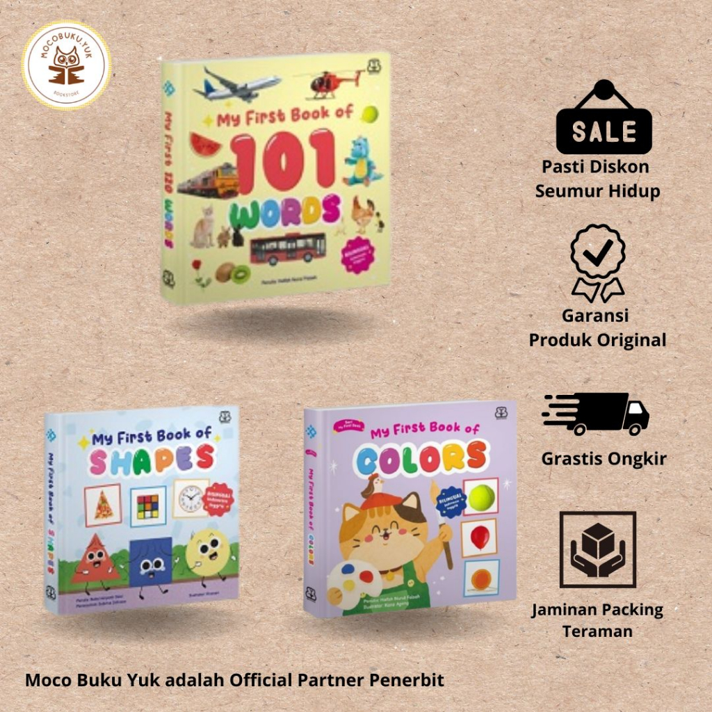 MY FIRST BOOK OF: 101 words, colors, shapes