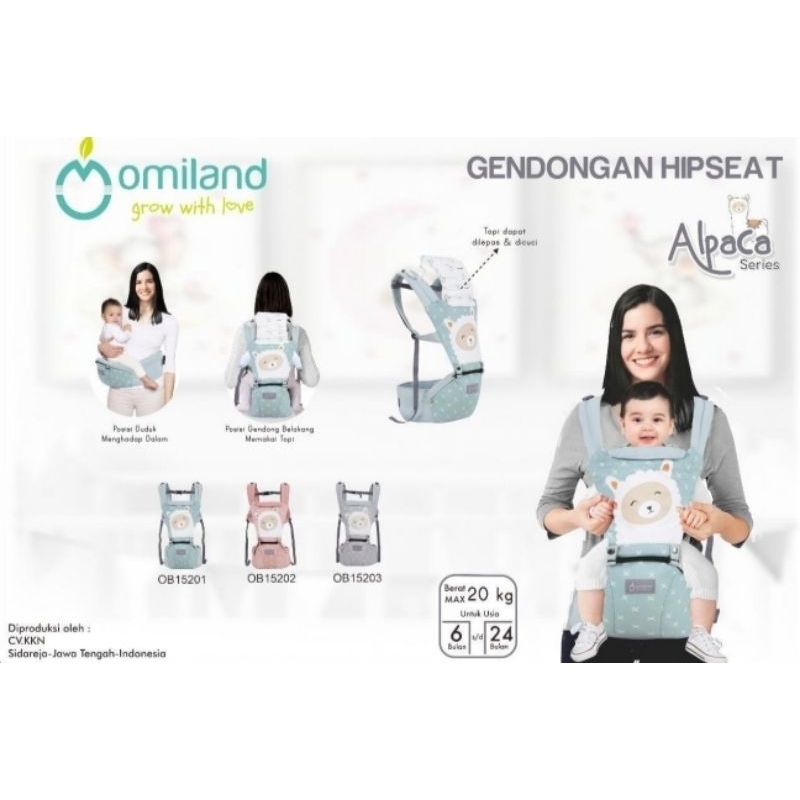 Omiland Gendongan Hipseat Alpaca Series