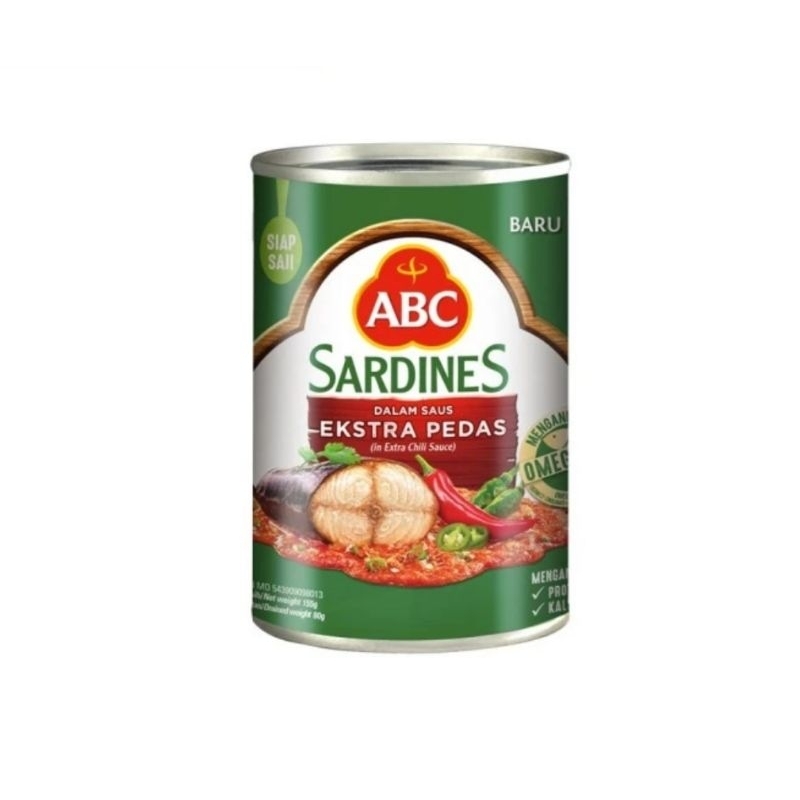 

ABC Sardines Saus Extra Pedas 155gr