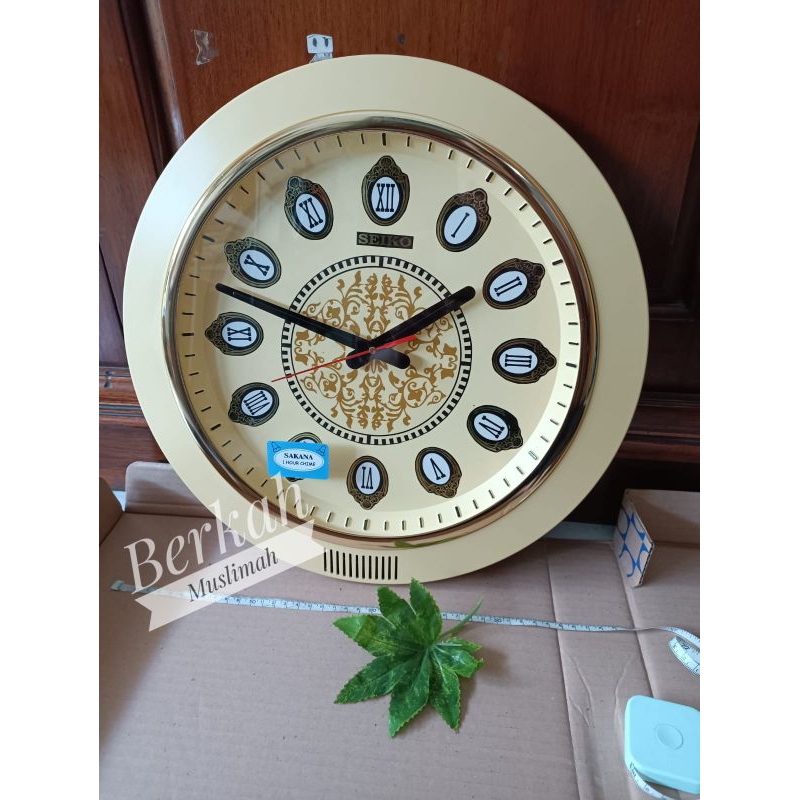 BMO - Jam Dinding (Bunyi) utk  Almari Jam Kayu Jati