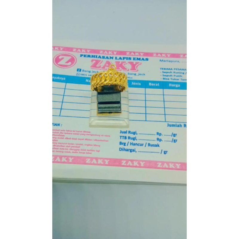 cincin rait rante lapis emas 999