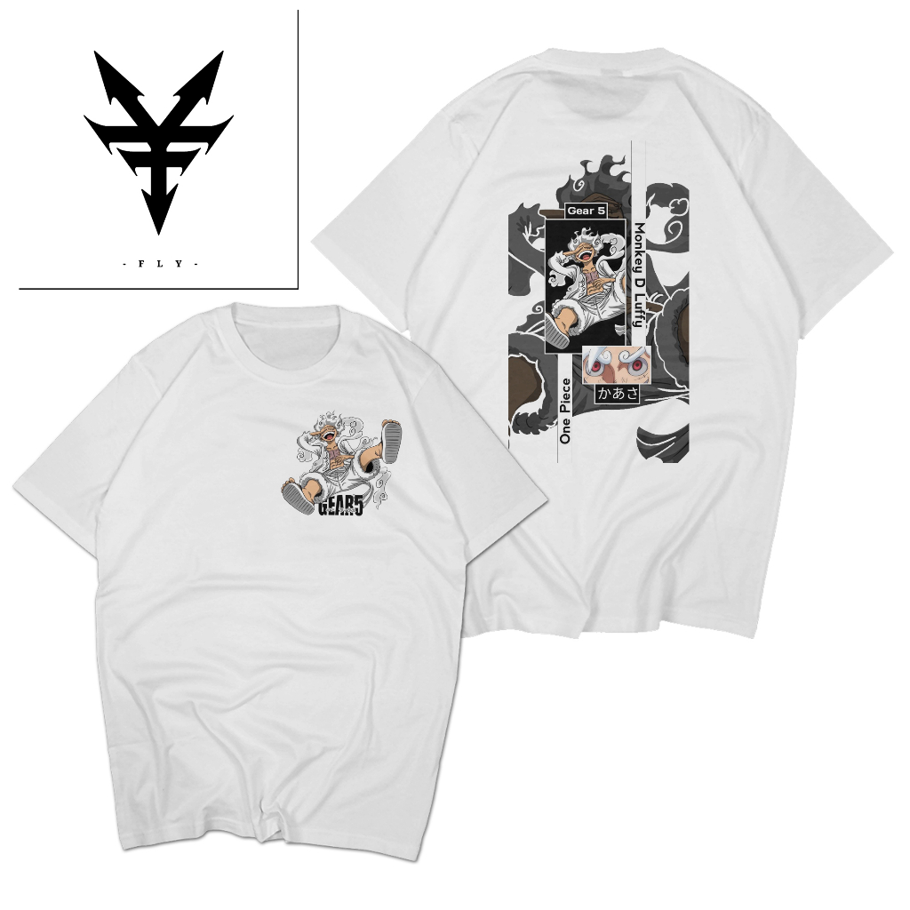 Kaos Baju Anime One Piece Gear 5 / Kaos T-Shirt One Piece Gear 5 Anime