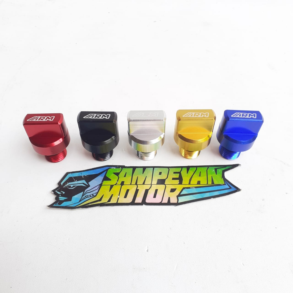 Cover Tutup Penutup Oli Gardan Variasi Yamaha CNC ARM Racing Hitam Gold Merah Biru Silver Bisa Untuk