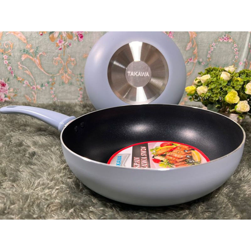 Wok Pan Takawa SW 22 Anti Lengket/Wok Pan Anti Lengket Serbaguna
