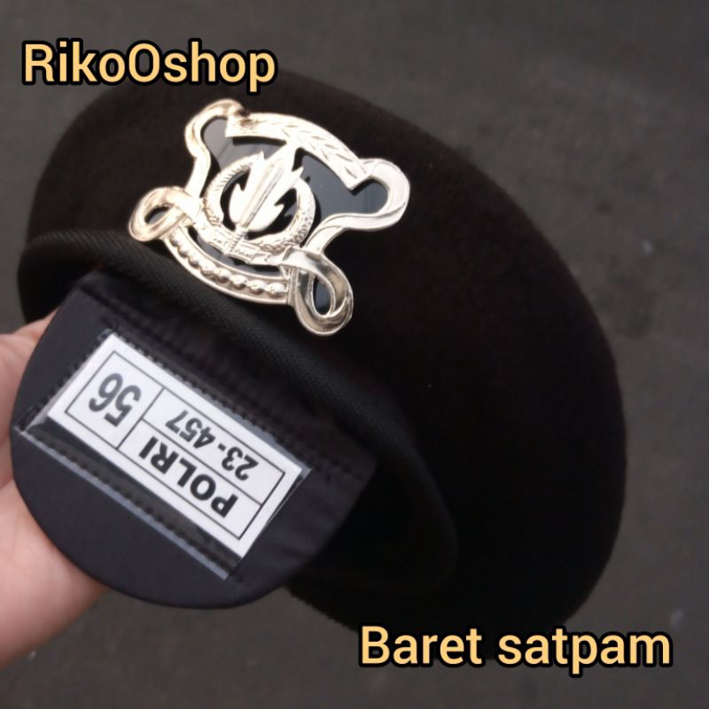 Baret Satpam Coklat tua kehitam2an jatah polri