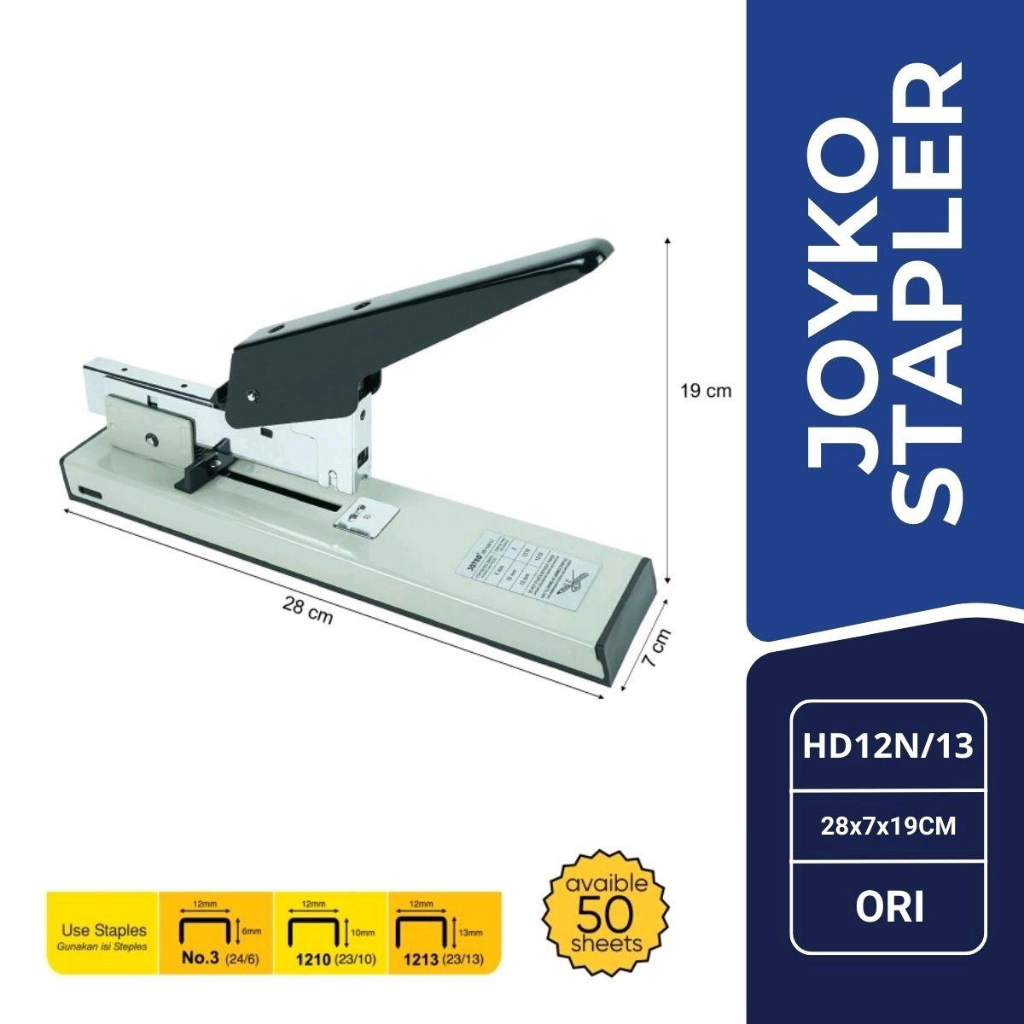 

Joyko Stapler Heavy Duty HD-12N/13 Staples Kertas Dalam Jumlah Banyak