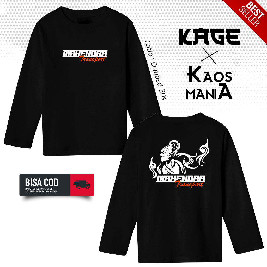 Kaos Atasan PO MAHENDRA TRANSPORT Tangan Panjang - Baju Bus Mania BERGAYA STORE