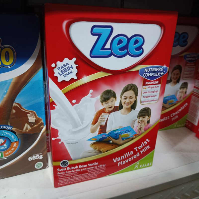 ZEE REGULER PLATINUM COKLAT VANILA STRAWBERRY 900G 350G SUSU PERTUMBUHAN