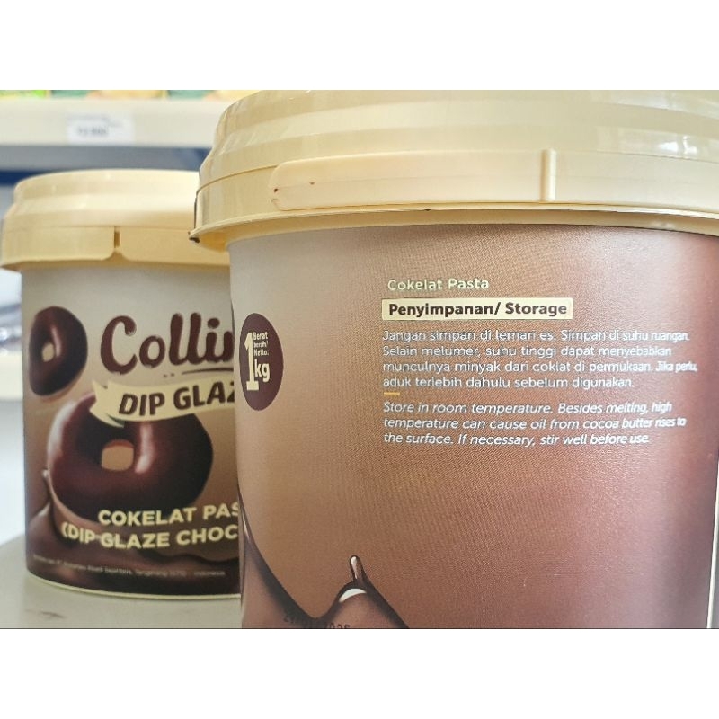 

Ay00! Collins Glaze Coklat 1Kg / Topping Donat Coklat / Dip Glaze Coklat Collin