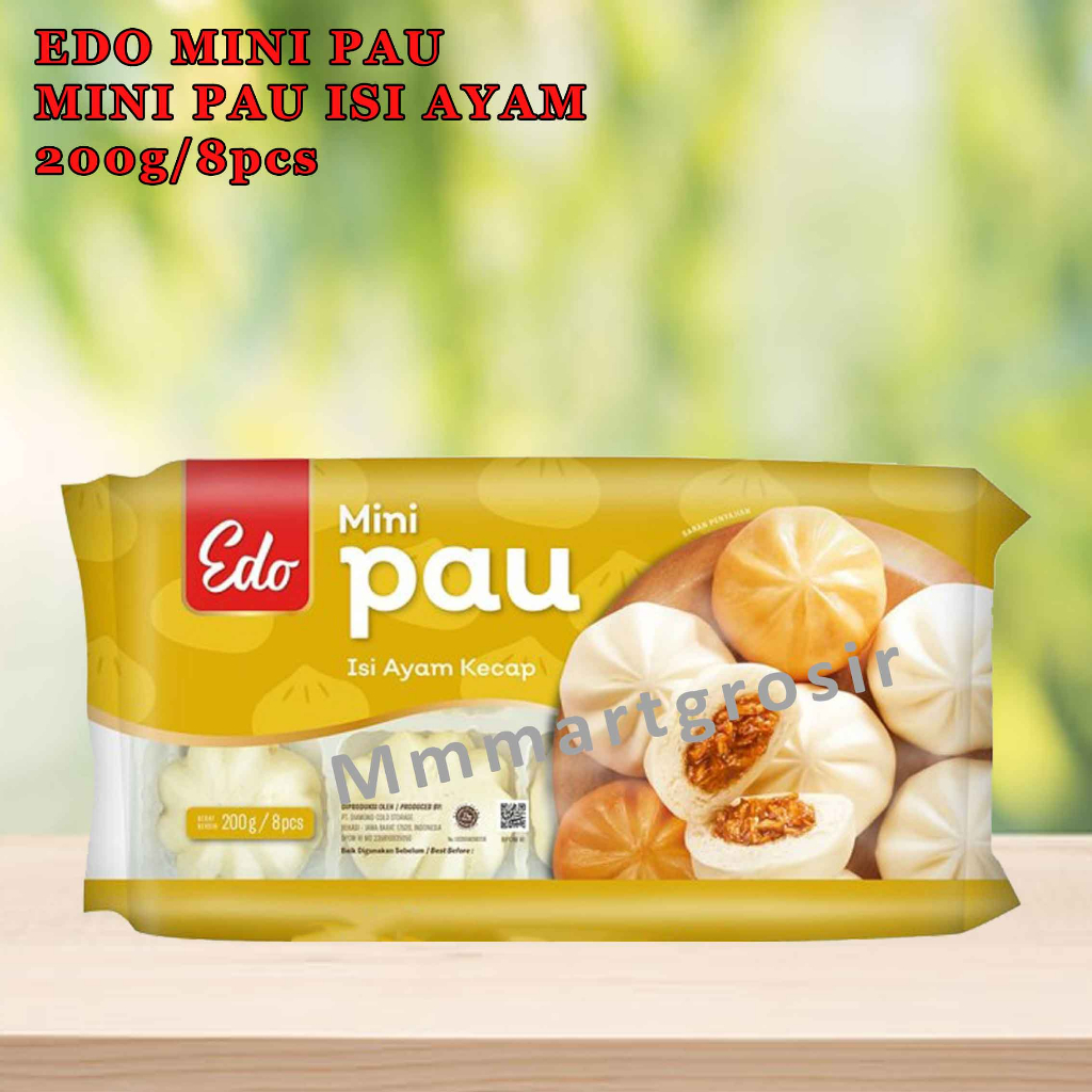 Edo Mini Pau / Bakpau Utuh / Mini Pau Rasa Ayam Kecap / 200gr