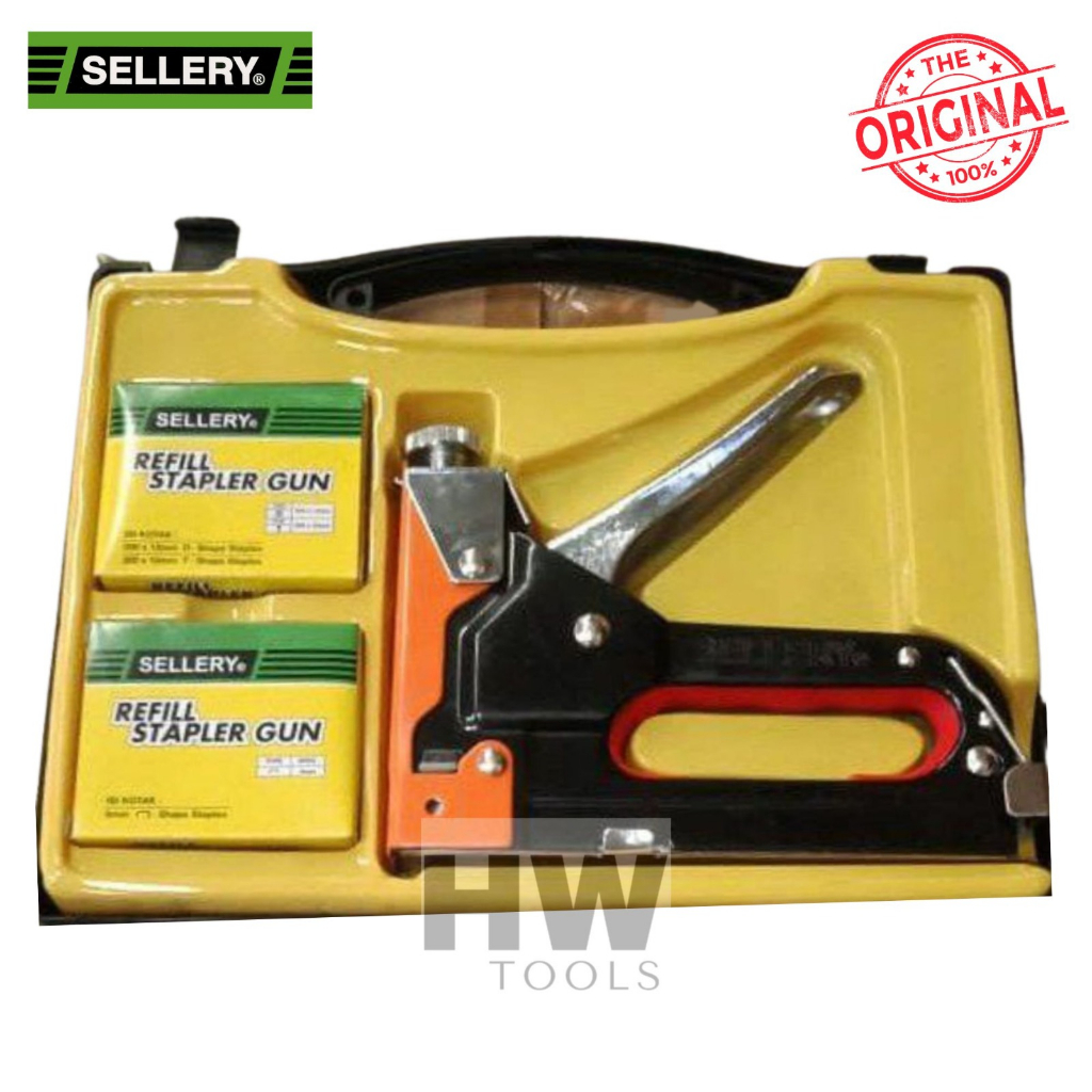 

Staple Gun Tacker Set Bonus Staples Tembak Jok Stapler Sellery 97-362