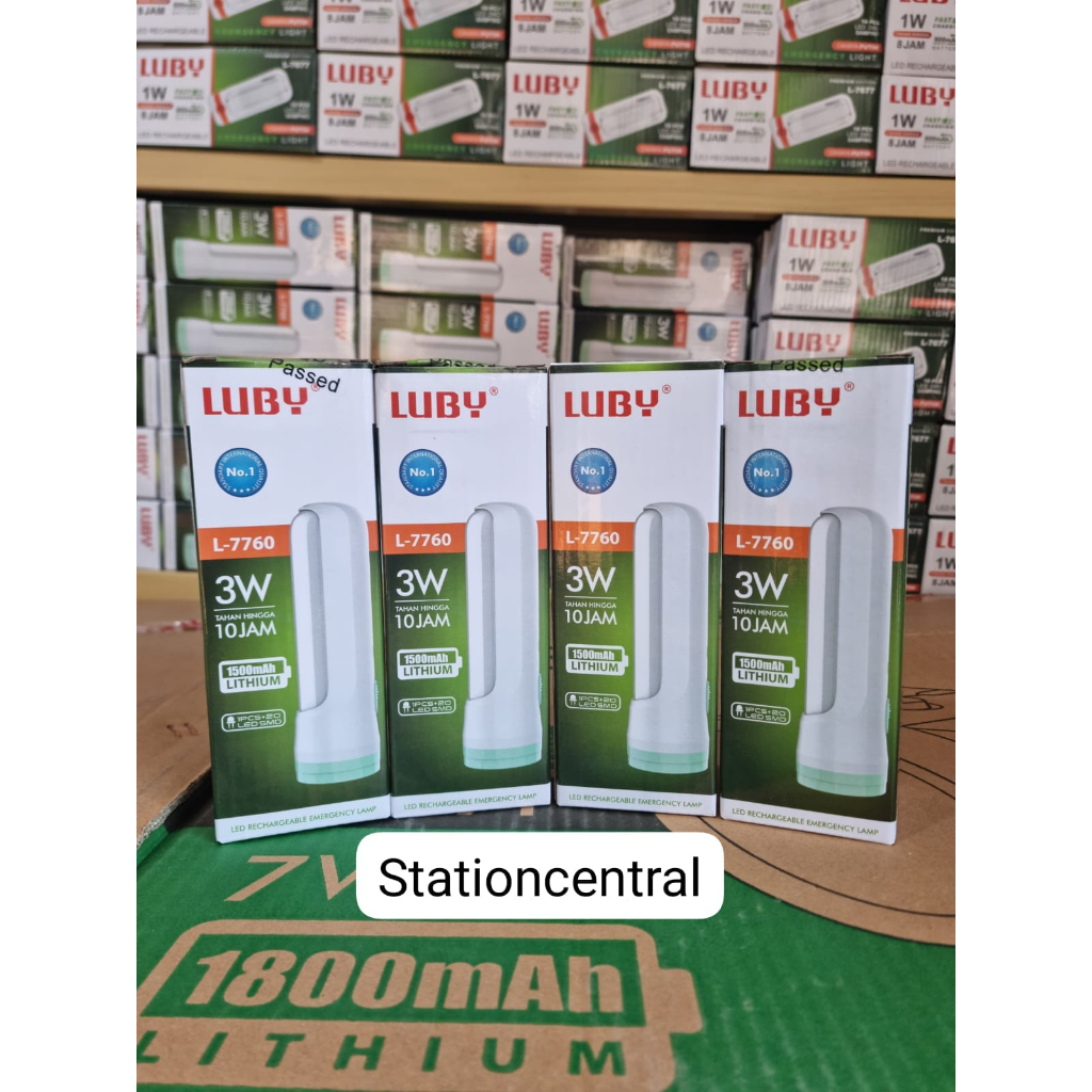 Lampu Senter Emergency LUBY L7760 Lampu Senter Charge LUBY L-7760