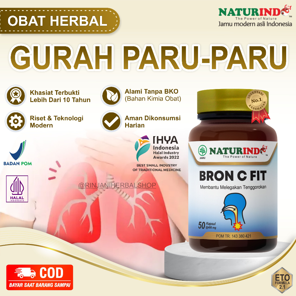 Obat Gurah Paru Dahak Sesak Nafas Batuk Sakit Tenggorokan Sinusitis Asma Tbc Anosmia Flu Bronkitis R