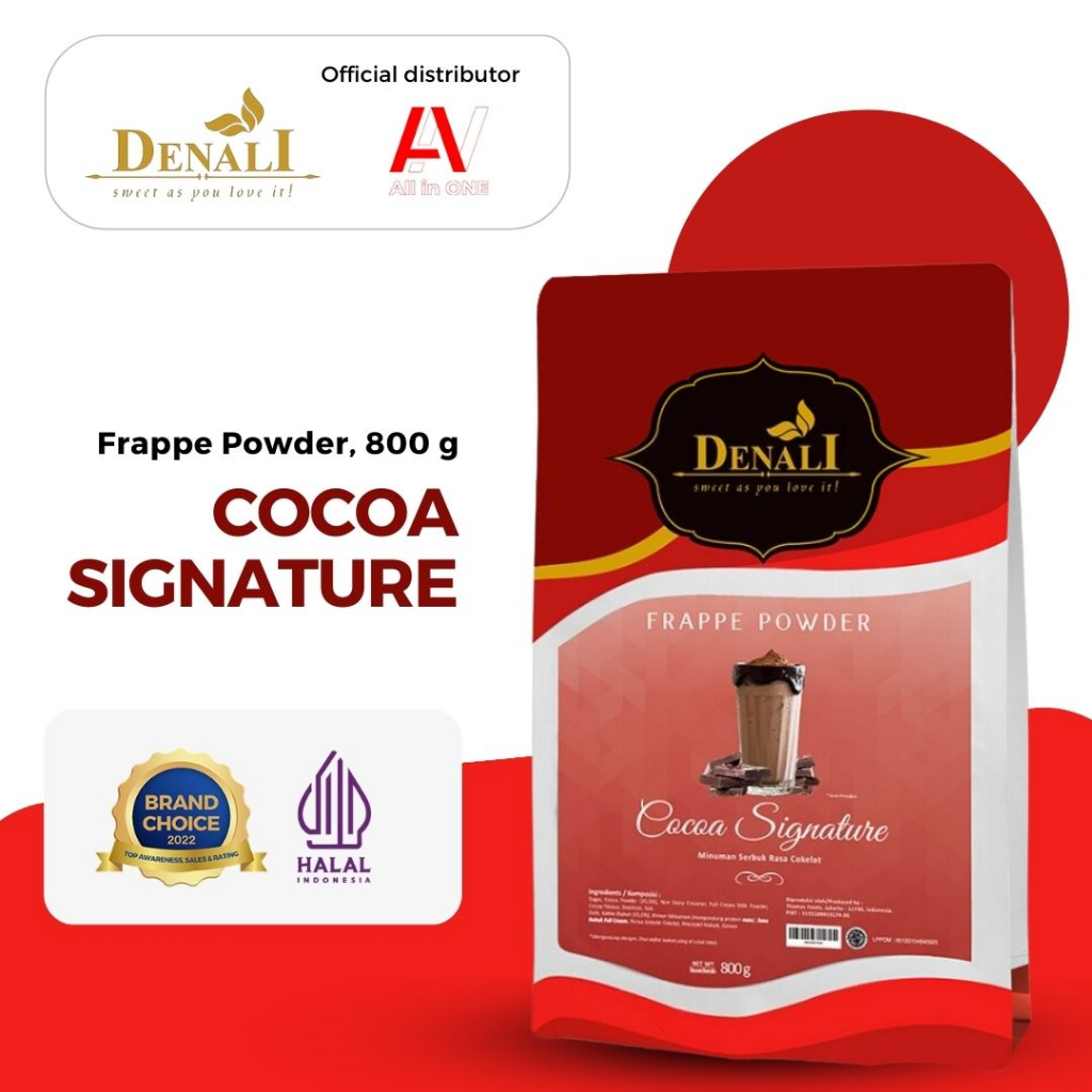 

Denali Frappe Powder 800g - Cocoa Signature