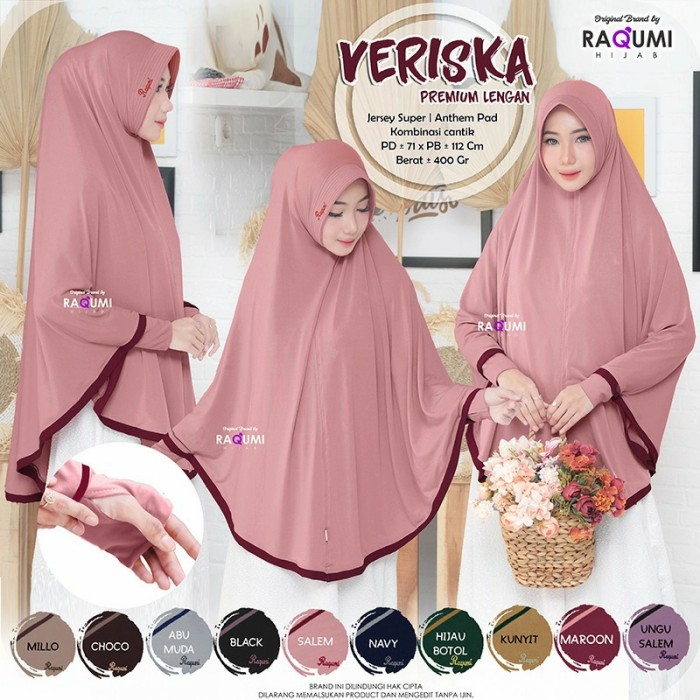 Evanz Hijab Bergo Syar'i Tangan Jilbab Lengan Jumbo Kekinian