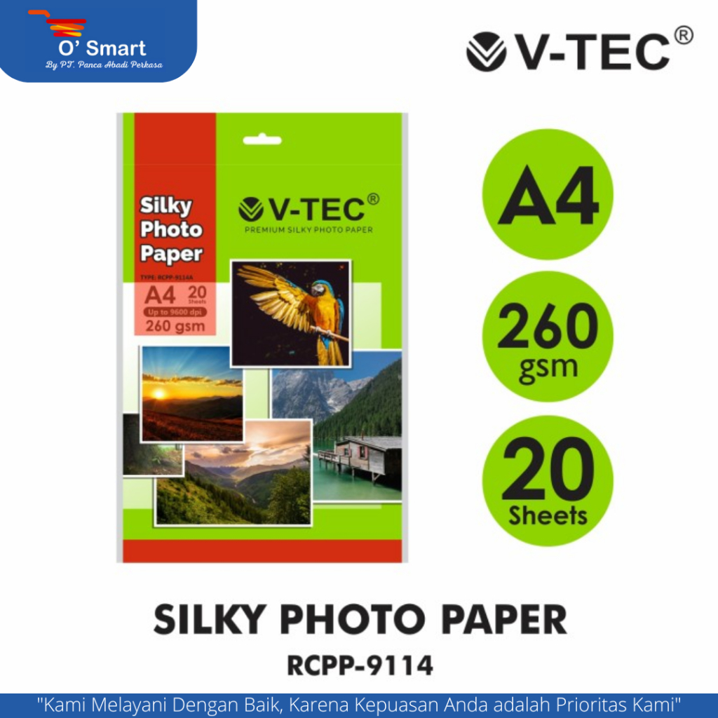 

KERTAS PHOTO SILKY V-TEC 260GSM