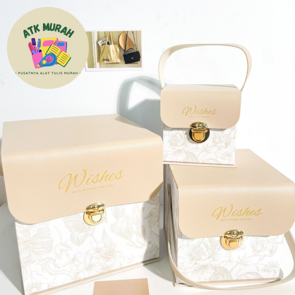 

Kotak Kemasan Kado Hadiah Kulit Persegi Hardbox / Tebal Mewah Gift Box / hampers / bestman bridedmaid box / bestwishes ukuran kecil