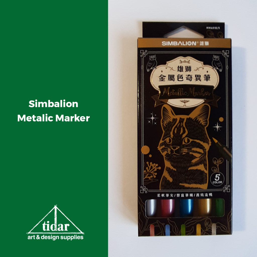

[MR] Simbalion Metallic Permanent Marker Fine Point - Spidol Metalik Isi 5