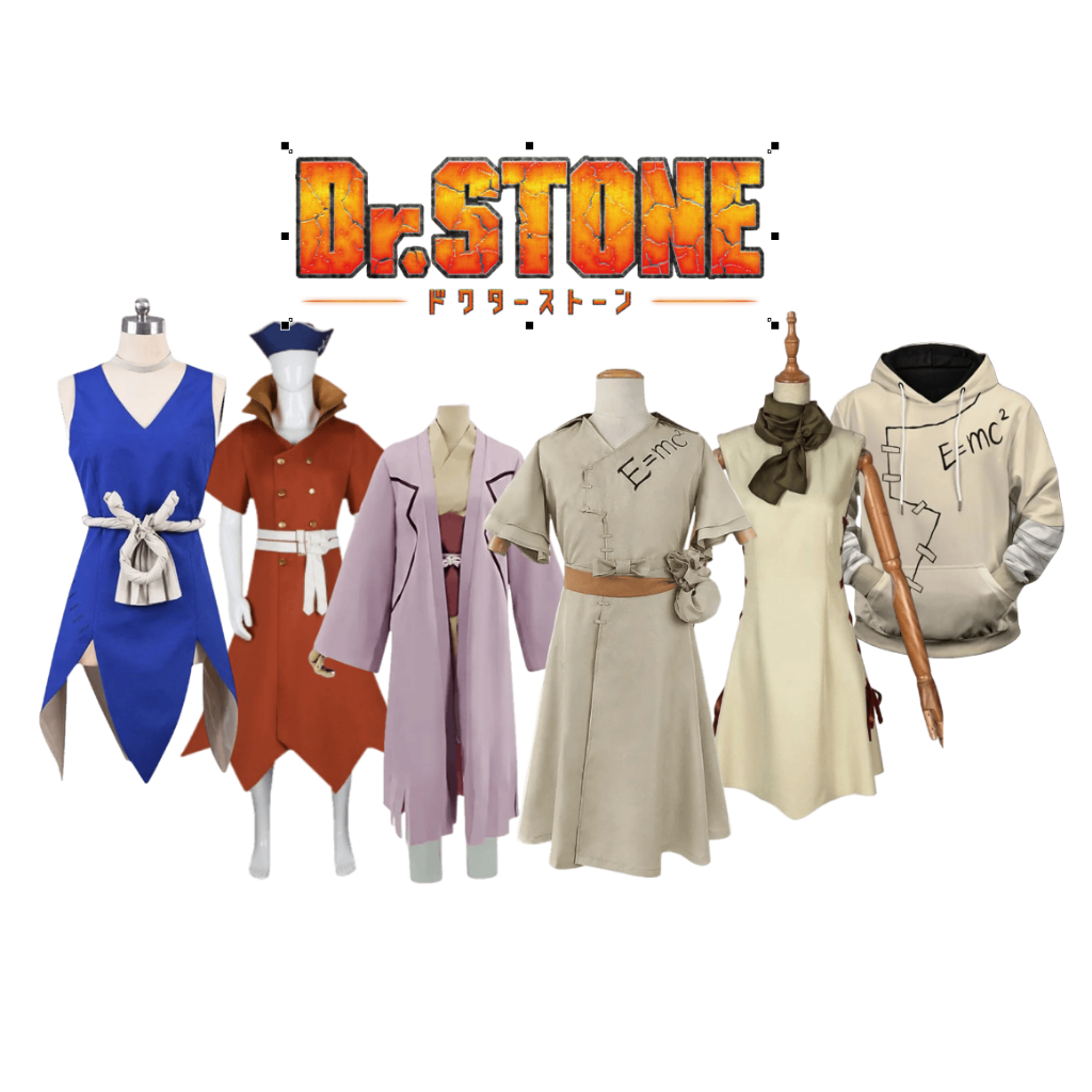 Jubah Kostum Anime Dokter Dr Stone Senku Ishigami Cosplay