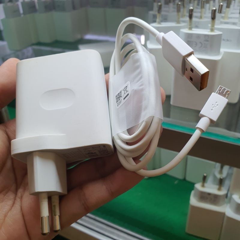 Charger Realme 2A 18Wat Fast Charging USB MICRO Warna Oren Original Copotan Handphone Second Asli Or