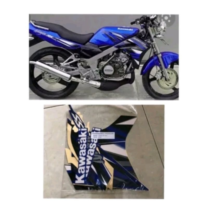 Striping stiker Kawasaki Ninja SS 2013 biru