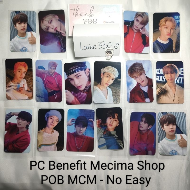PC Stray Kids Mecima No Easy POB Photocard MCM Mecimashop  PC HJ Hyunjin LK Lee know Lino Felix Lix 