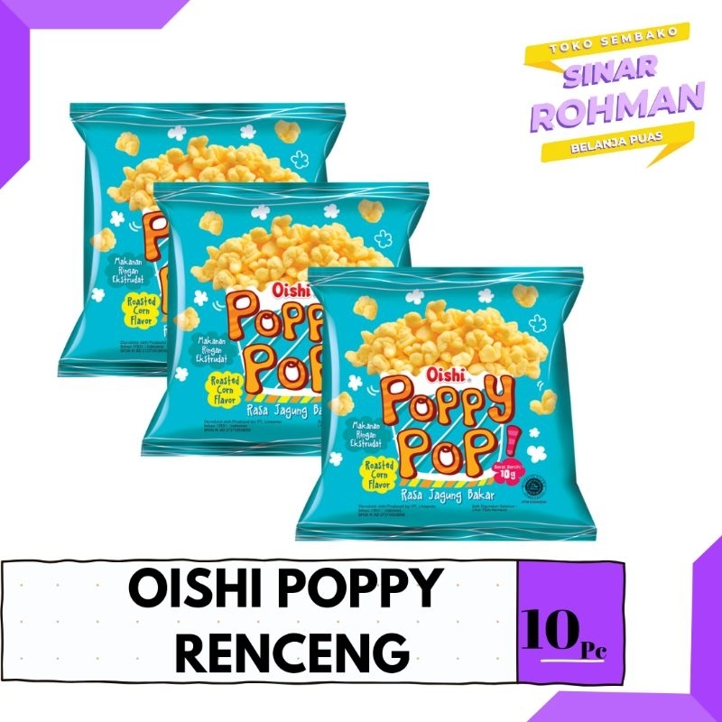 

RENCENG OISHI POPPY POP KEMASAN 10GR ISI 10PC