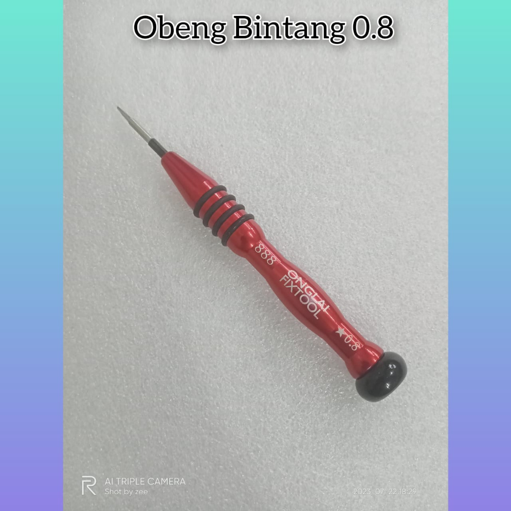 Obeng Satuan Onglai Fixtool 888 Obeng Mata Bintang 0.8 Obeng Mata Bintang 0.8