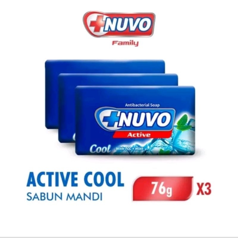 Sabun Mandi Batang Nuvo Biru Cool