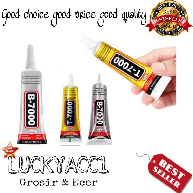 

LC - Lem Jelly Touchscreen T-7000(Hitam) B-7000(Bening) 15ML Multi Purpose Adhesive / Lem Backdoor T-7000(Hitam) B-7000 (Bening) 15ML
