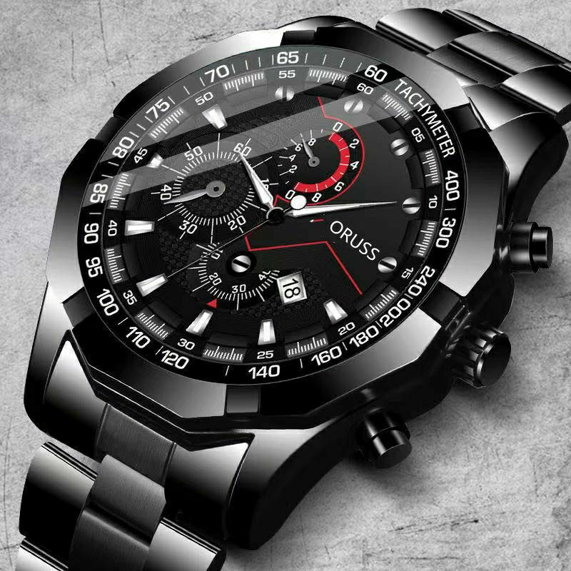 Jam Tangan Pria ORUSS R 14 Waterresistant Chronograph Original