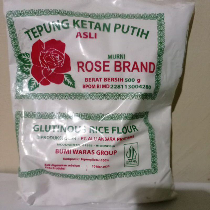 

Tepung Ketan Putih Rose Brand 500 g