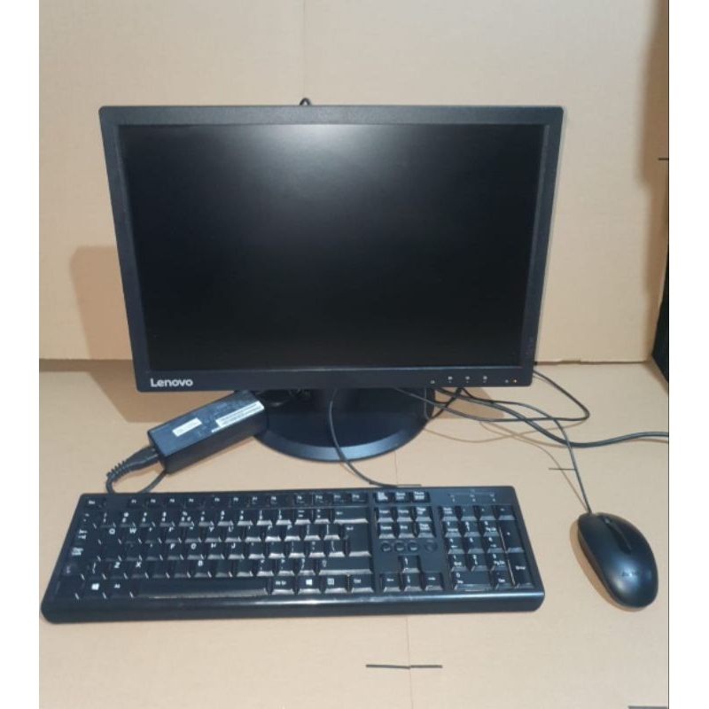 MINI PC LENOVO M93P CORE i7 GENERASI 4  SPAKET LED 20 IN  WIFY   KEYBORT MOS