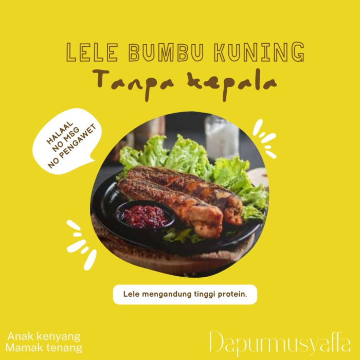 

LELE BUMBU KUNING TANPA KEPALA LELE ORGANIK