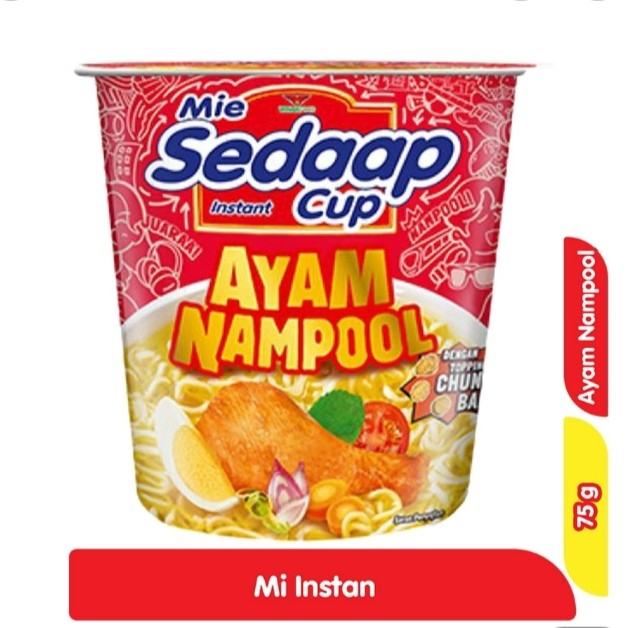

Sedaap Mie Instant Ayam Nampool Cup 75 gr