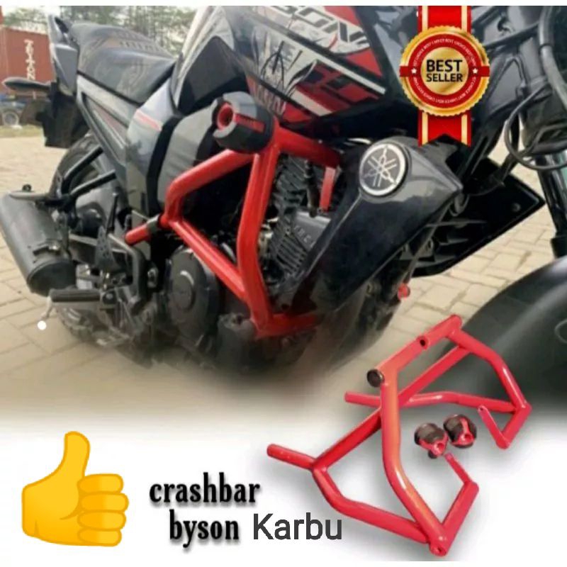 Tubular Byson Karbu Crashbar Yamaha Byson Carbu plus Jalu Slider Agna Tubular Byson Karburator