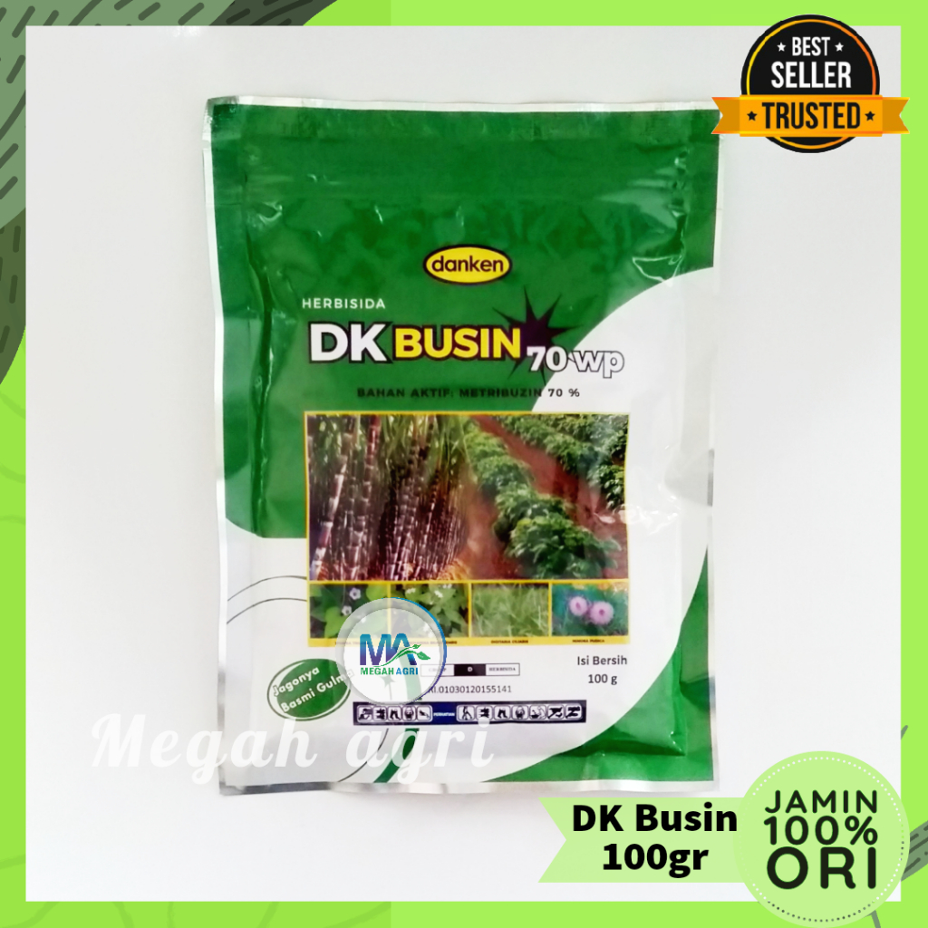 DK BUSIN HERBISIDA 100GR METRIBUZIN 70% SELEKTIF WORTEL, KENTANG, TEBU