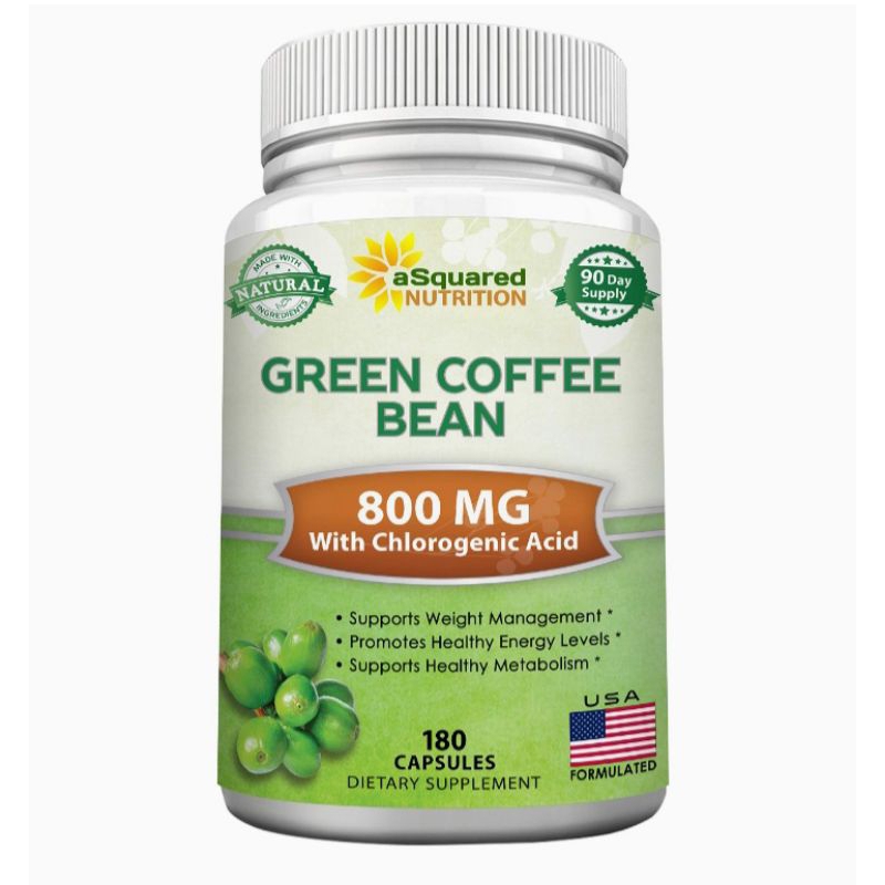 aSquared Nutrition Natural Green Coffee Bean Formula for weight loss fat burner