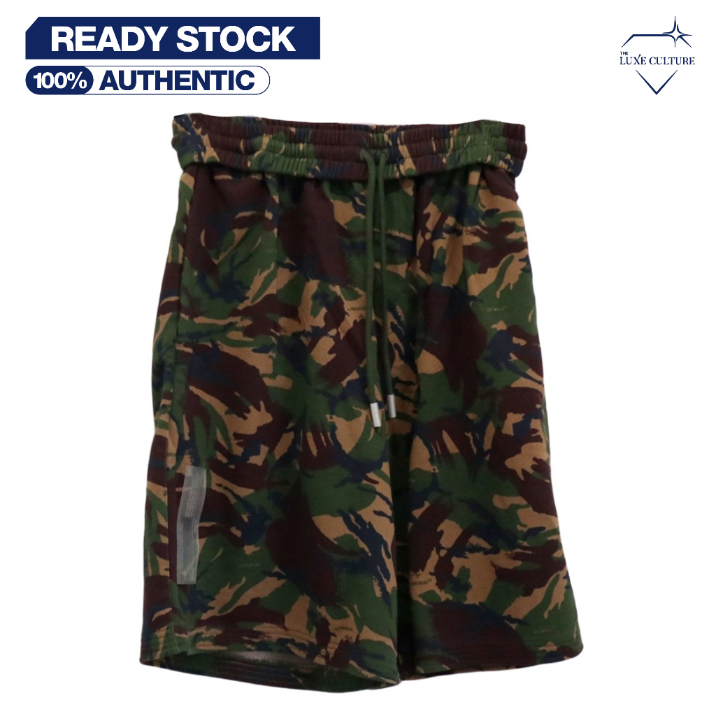 Off White Green Camo Short / Celana Pendek Branded Original