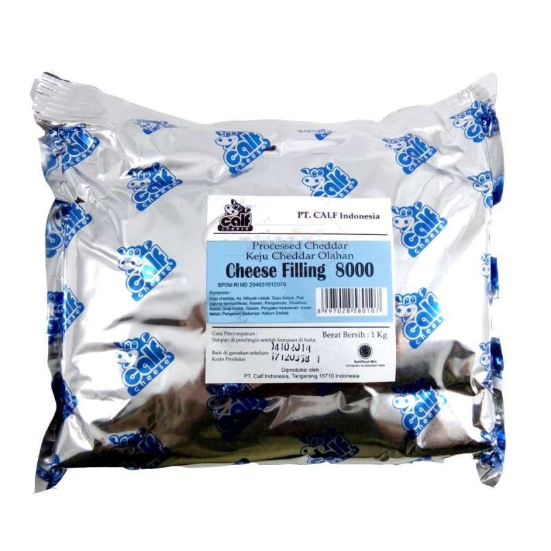 

CALF CHEESE FILLING 8000 KEMASAN 1KG, KEJU CREAM ISIAN ROTI/CAKE