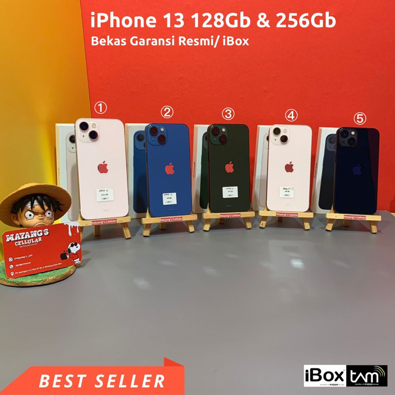 iphone 13 256gb 128gb ibox second fullset original