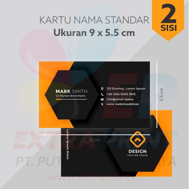 

kartu nama 2 sisi(bolak-balik) 1box (100pc)