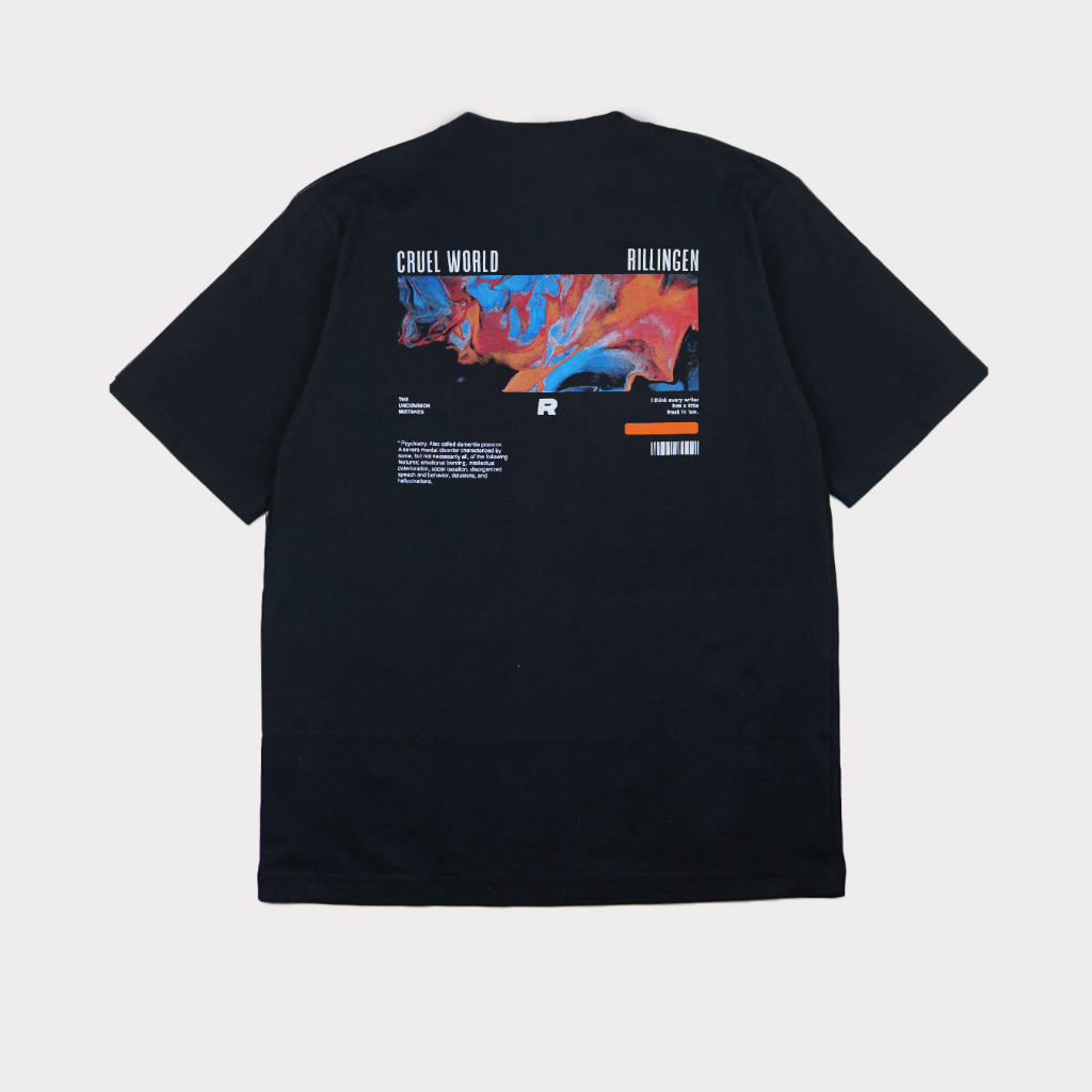 TSHIRT OVERSIZE RILLINGEN - KAOS DISTRO PRIA ORIGINAL