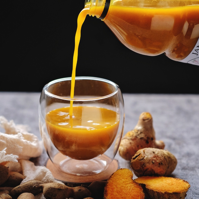 

Jamu Kunyit Tawar 500ml Jamu Mbakyu