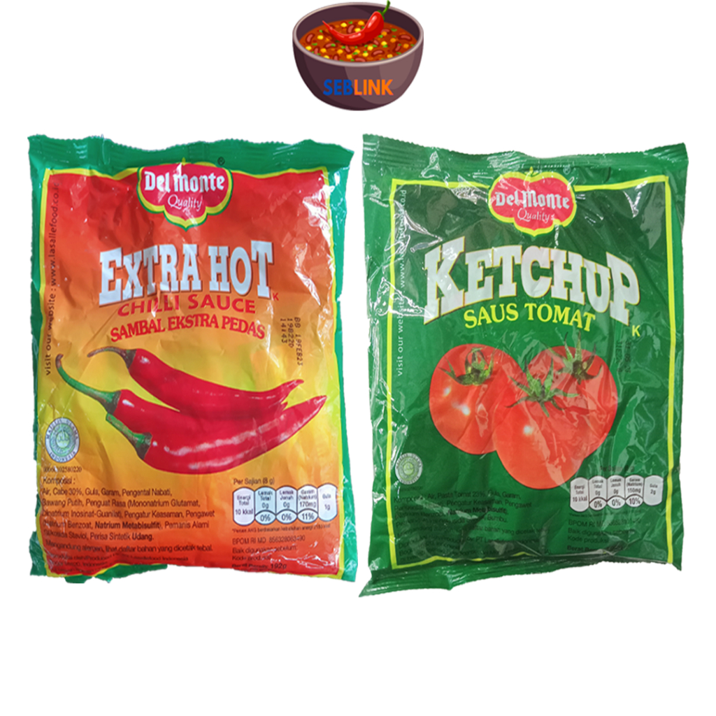 

Delmonte Extra Hot/Tomat Sachet Isi 24Pcs
