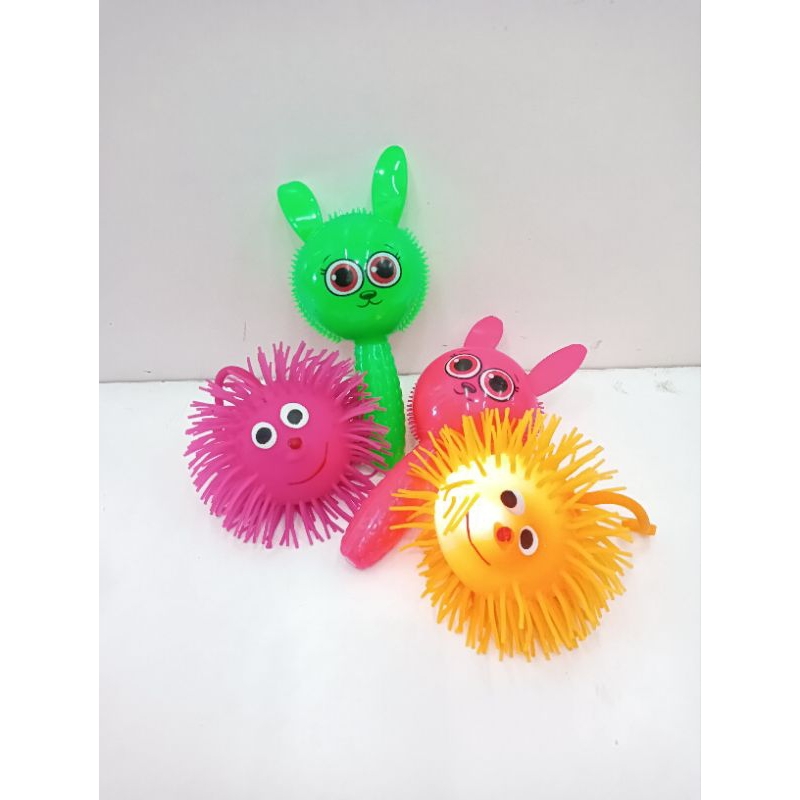 Mainan Anak Puffer Ball Lampu Led/Mainan Anak Stik Puffer Lampu