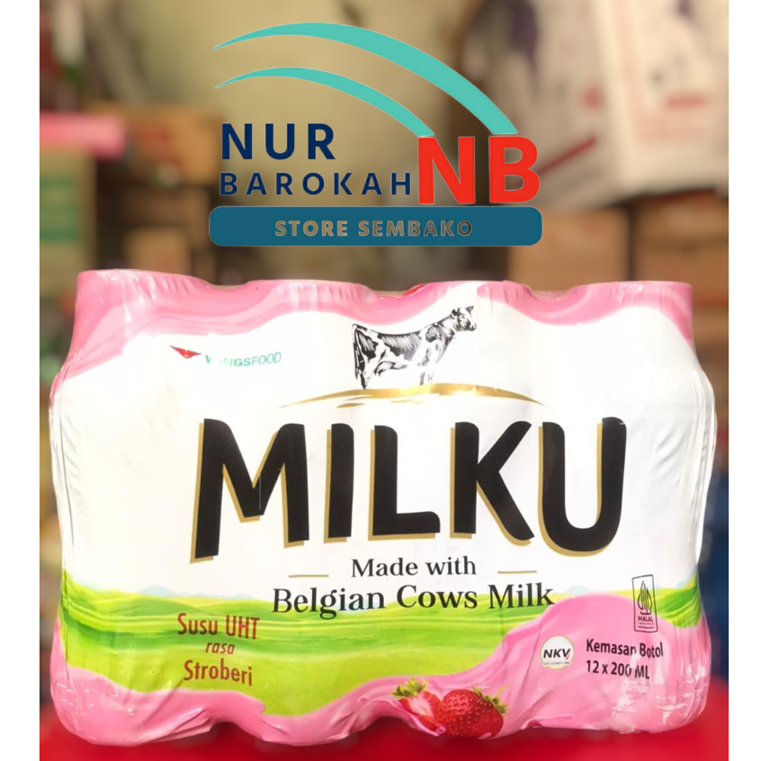

Susu Milku UHT Rasa Strawberry (12x200ML)