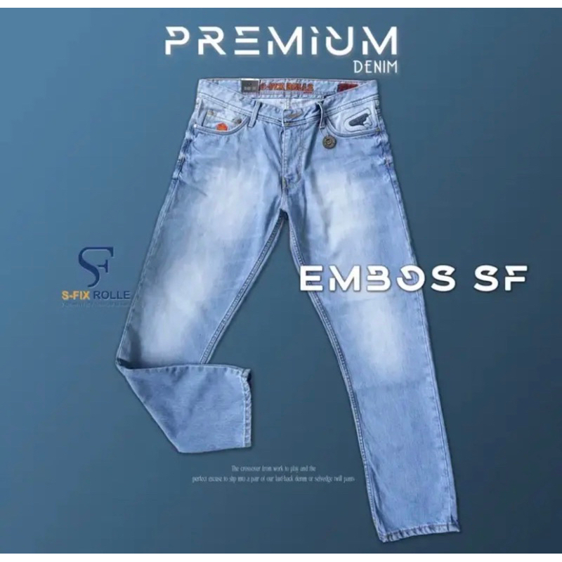 NO.16 CELANA NON STRET PREMIUM SFIX ROLLE REGULER FIT 28-33 ( LIMITED EDITION )