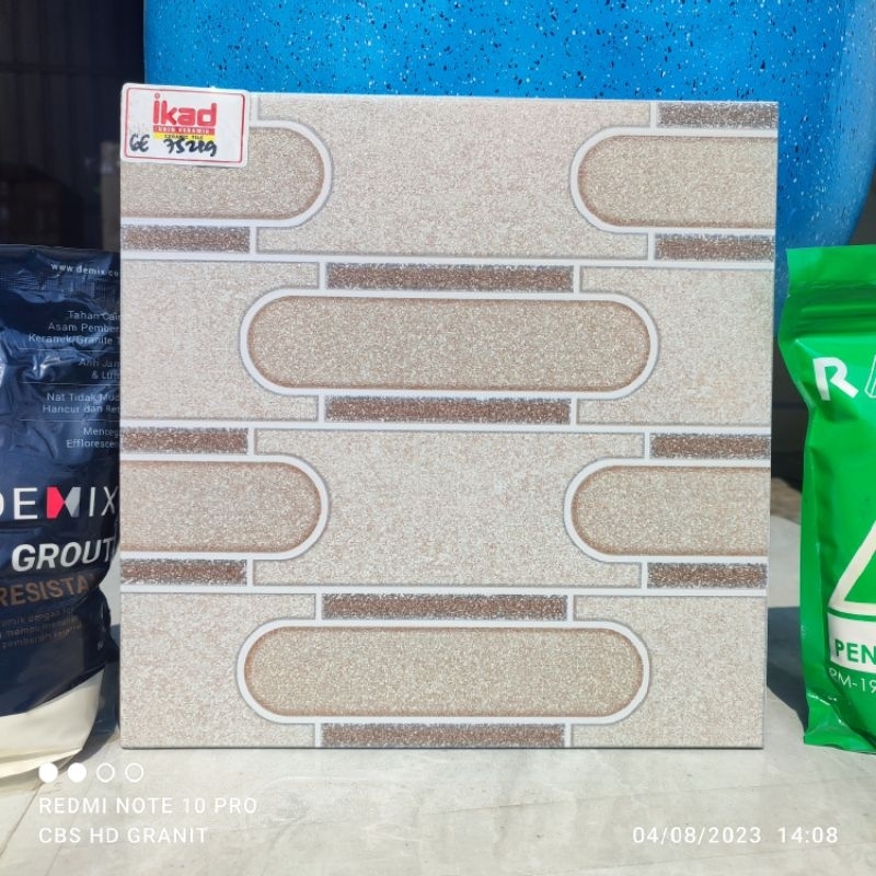 keramik lantai 30x30 kasar 1101 brown by ikad