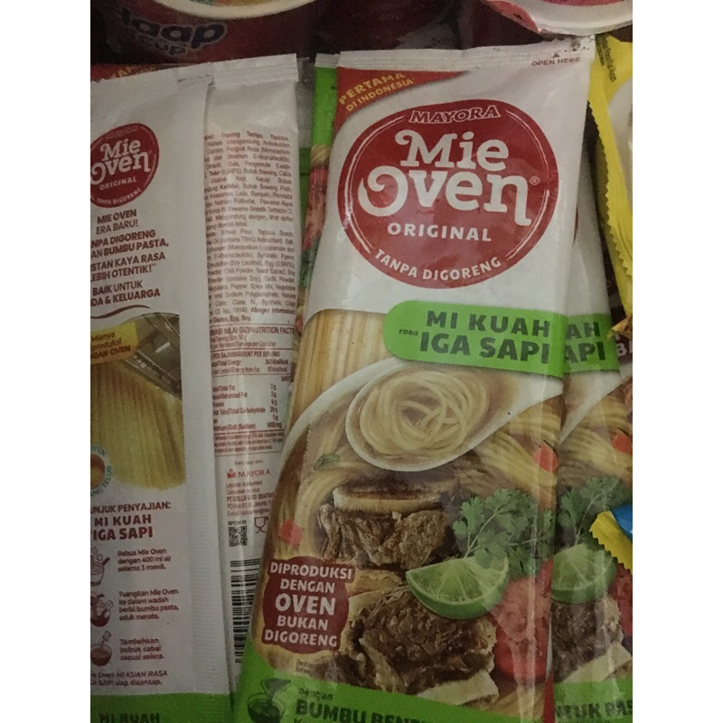 

Mie oven iga sapi